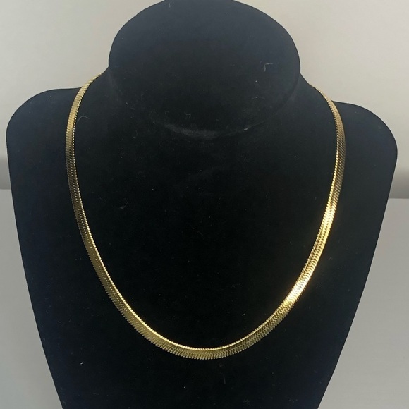 Jennifer Zeuner Jewelry - Jennifer Zeuner Gold Herringbone Necklace 14”-16”